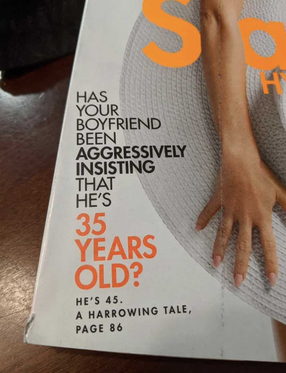 flyer - Has Your Boyfriend Been Aggressively Insisting That He'S 35 Years Old? He'S 45. A Harrowing Tale, Page 86